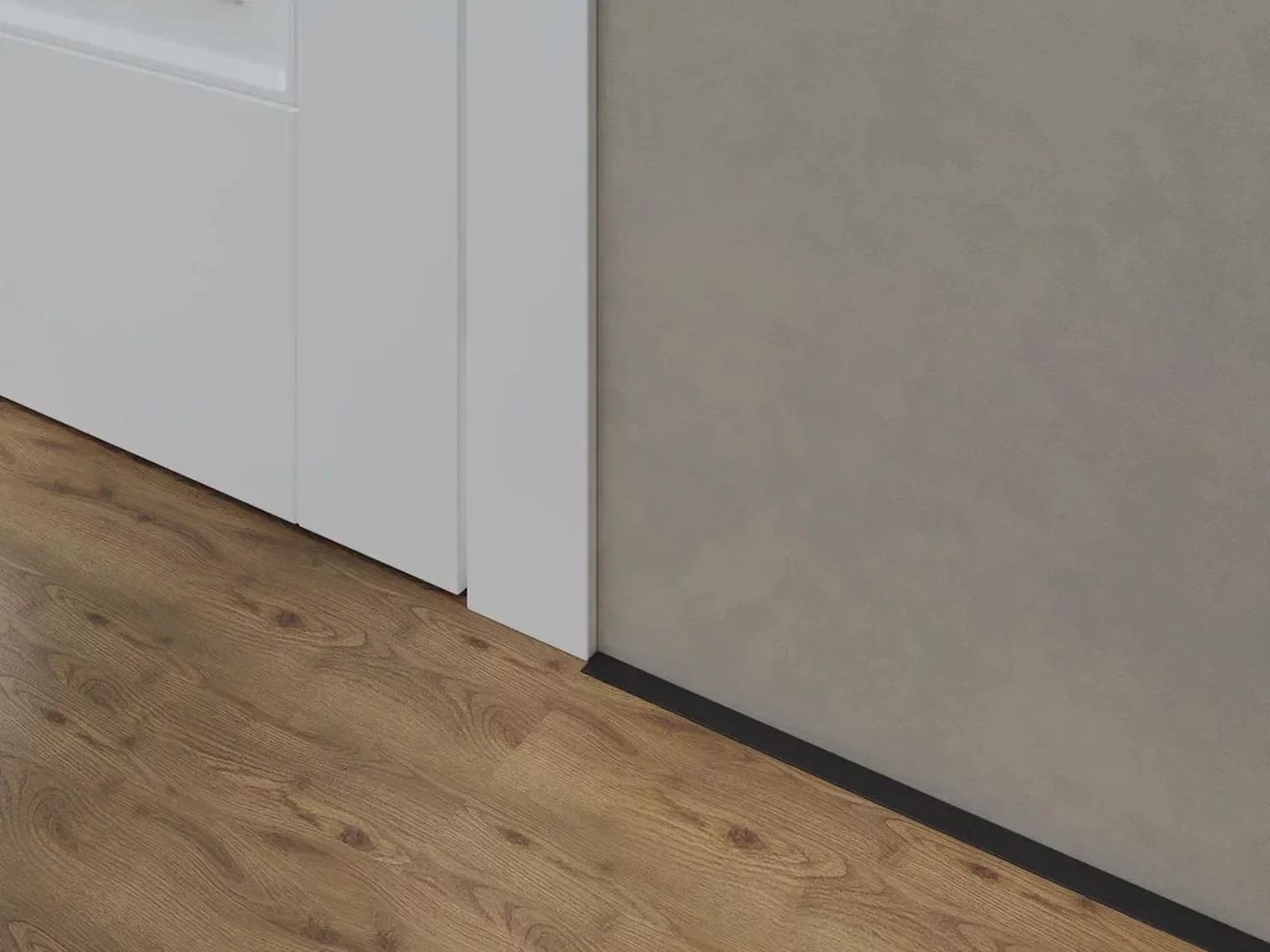 Микроплинтус из алюминия Laconistiq Черный 19х5,5х2450мм